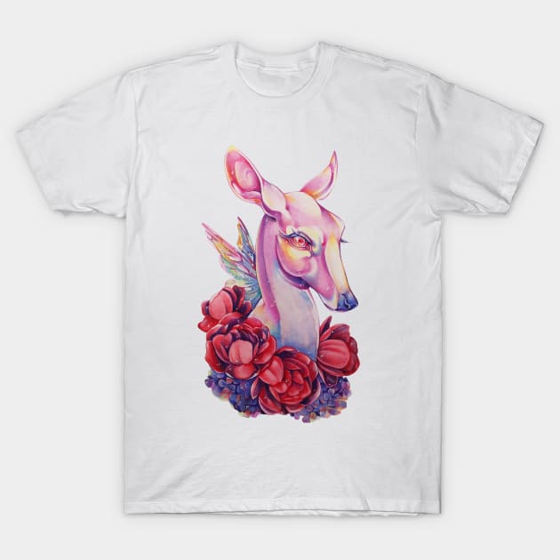 Pink Doe T-Shirt by NorthernPassage